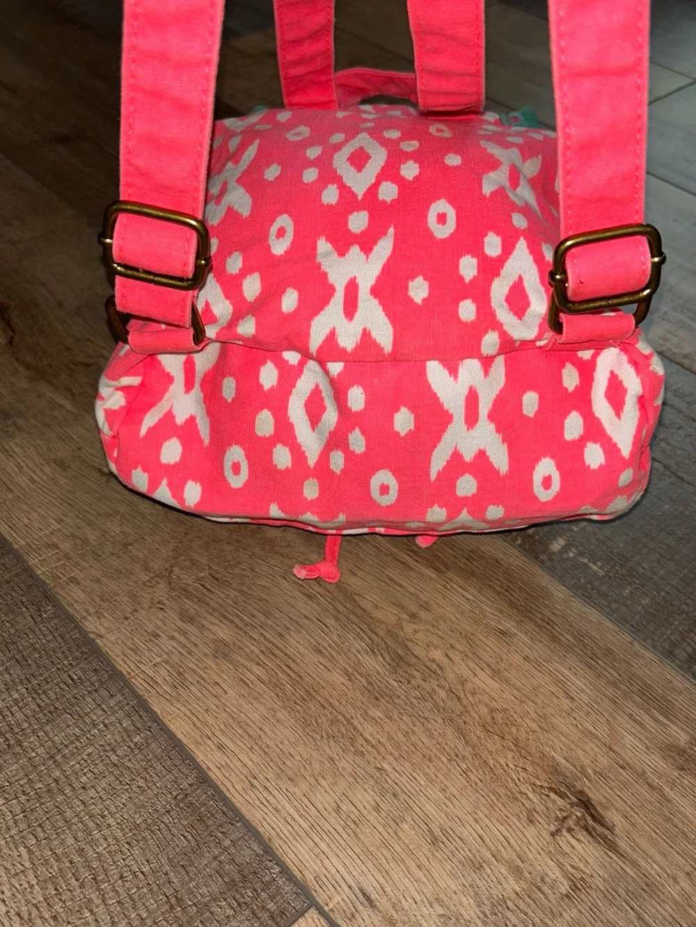 Target Brand Mini Patterned Fun Color Canvas Backpack Bright Adj Straps